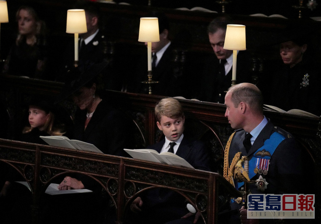 乔治王子早前有份出席伊利沙伯二世国葬。REUTERS