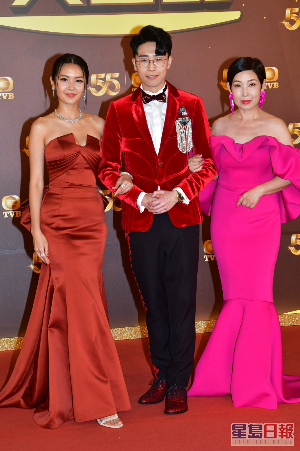 TVB台庆红地毯星光熠熠。