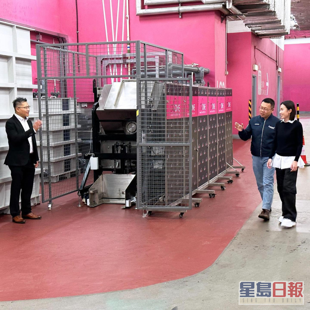 近日大刘甘比旗下商场设置「厨馀再生侠」机，推动源头减废。