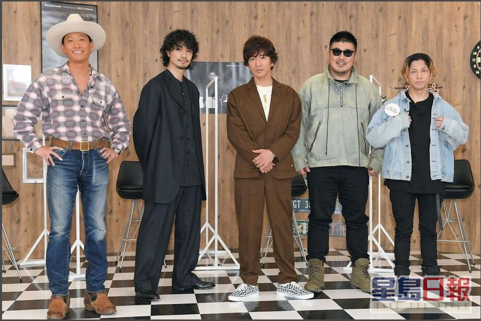 木村新專輯邀得多名樂壇猛人參與，包括降谷建志（右一）等。