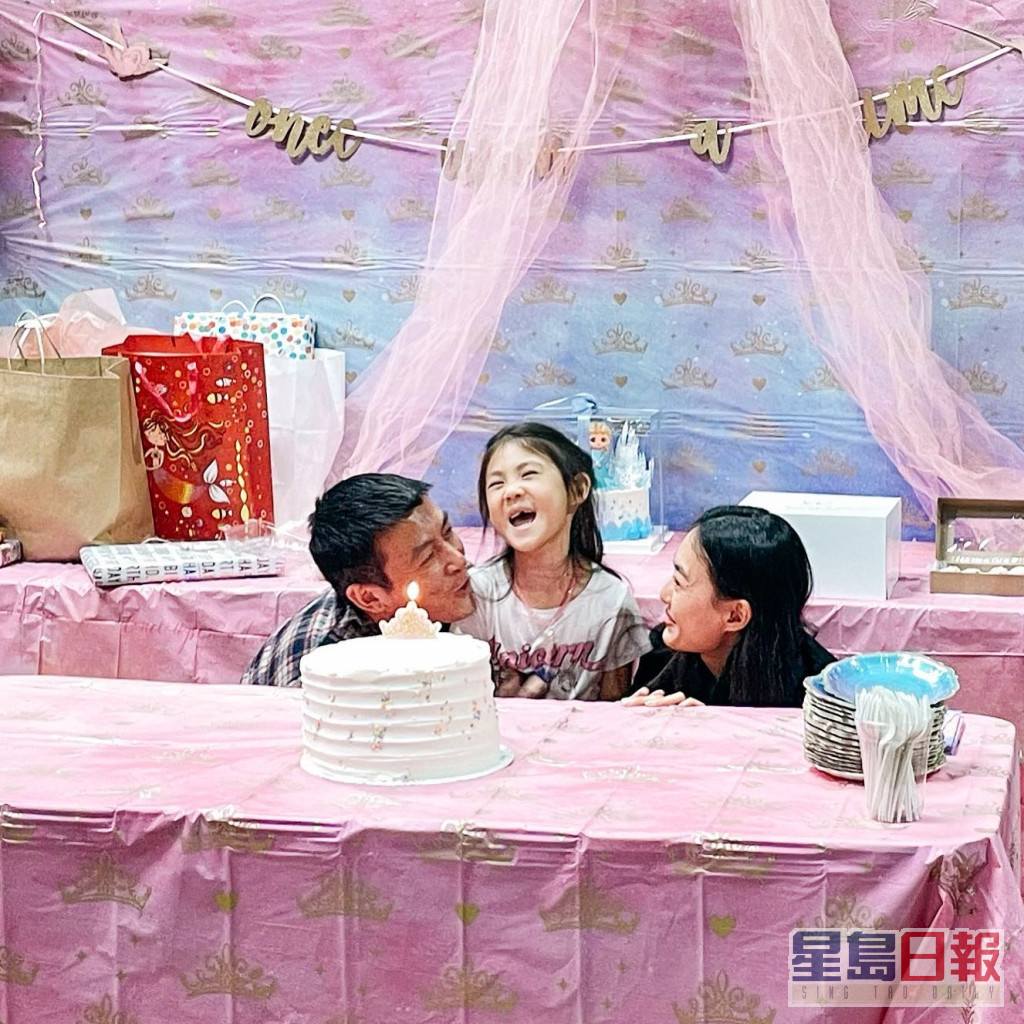 陈冠希囡囡日前五岁生日。