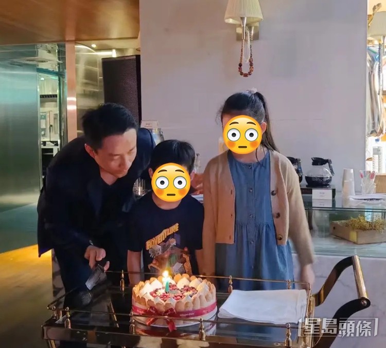汪小菲的仔女慶祝時木無表情。