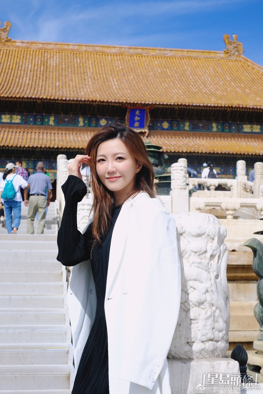 早前去天壇、故宮取景。