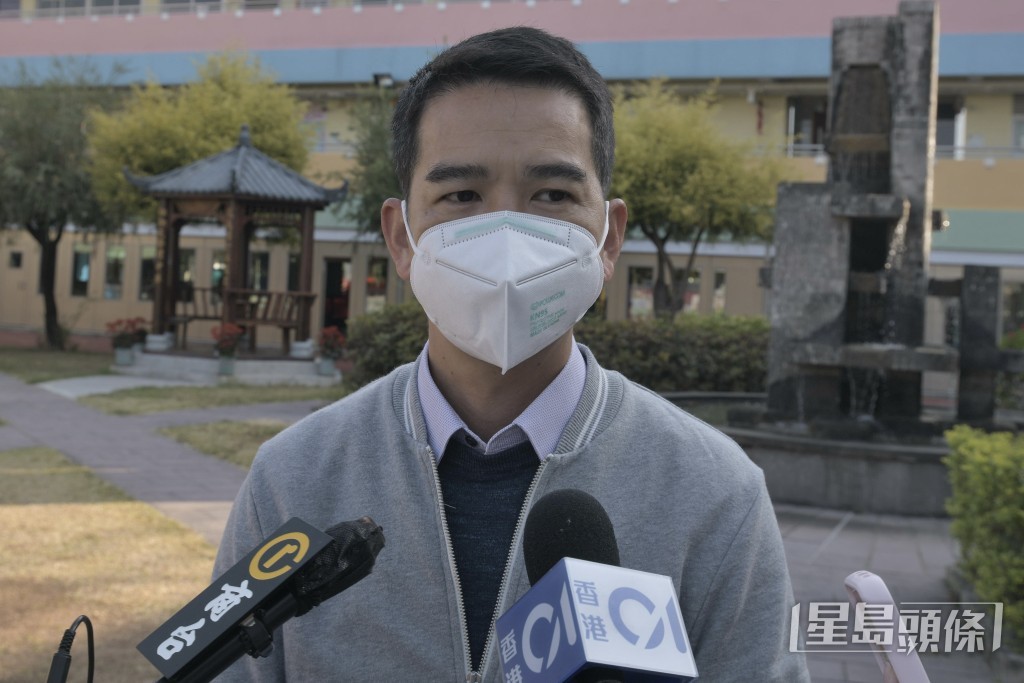 上水鳳溪第一小學副校長楊志明。陳浩元攝