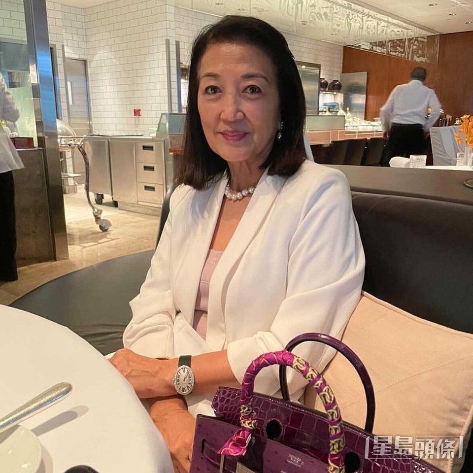 馬海倫向來投資有道，深明「買磚頭保值」概念，有傳她是多個千萬物業的業主，保守估計擁有至少半身家。一向作風低調地的她，罕有地馬大晒Hermès超罕見的亮面紫色鱷魚皮併駝鳥皮Birkin，價值超過百萬！