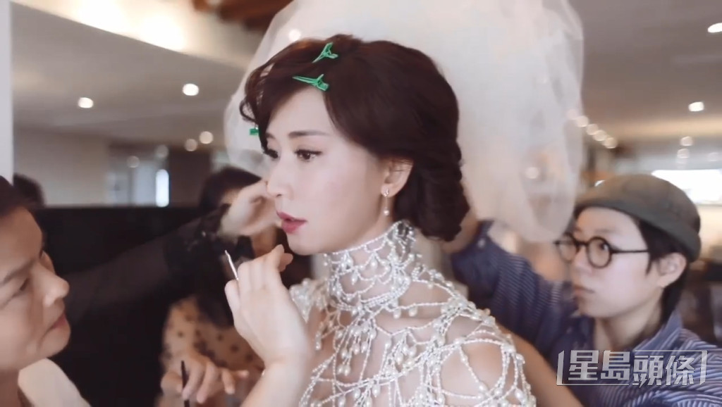 林志玲去年趁結婚三周年，在社交網貼出婚禮片段慶祝。