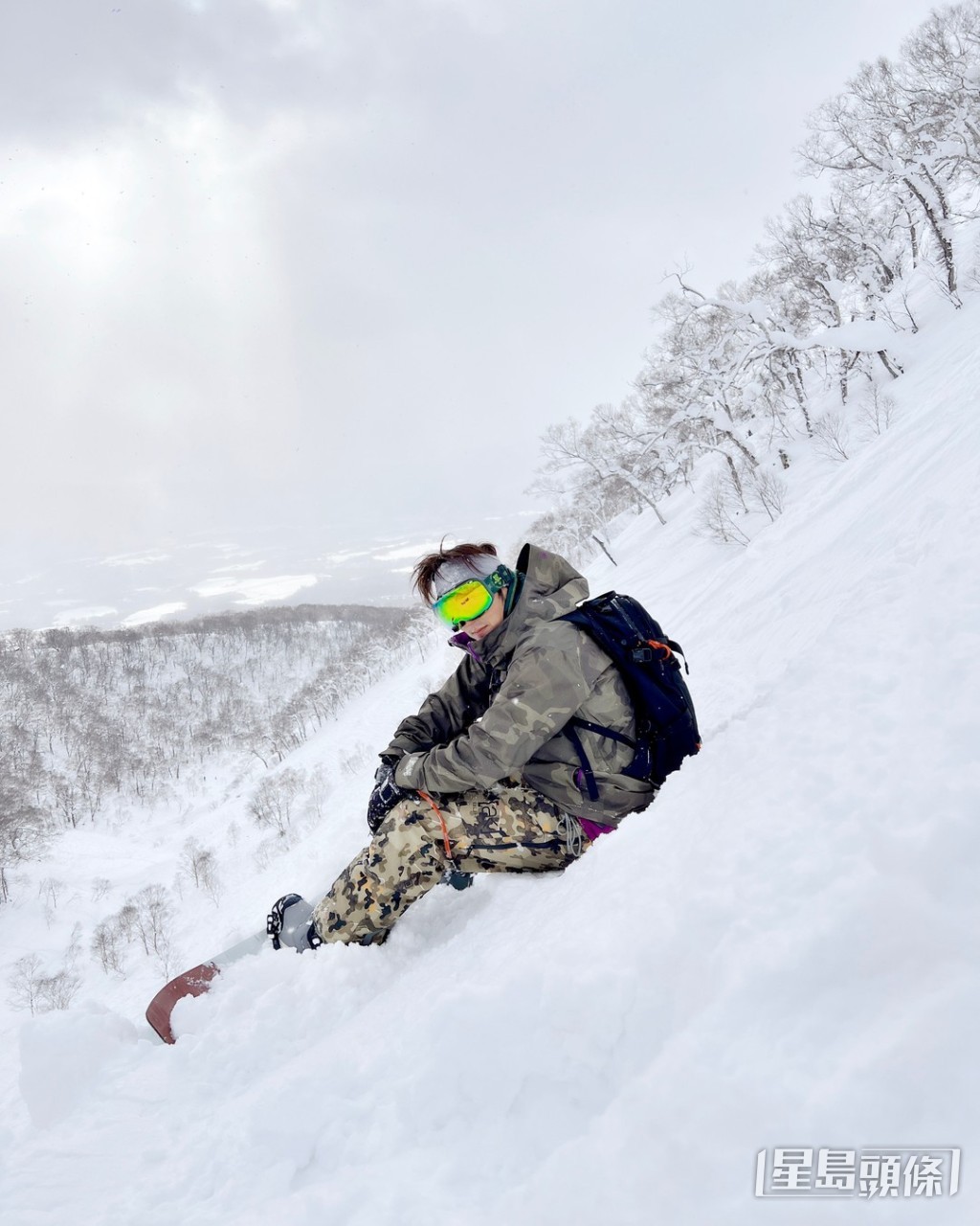 霆鋒熱愛滑雪。