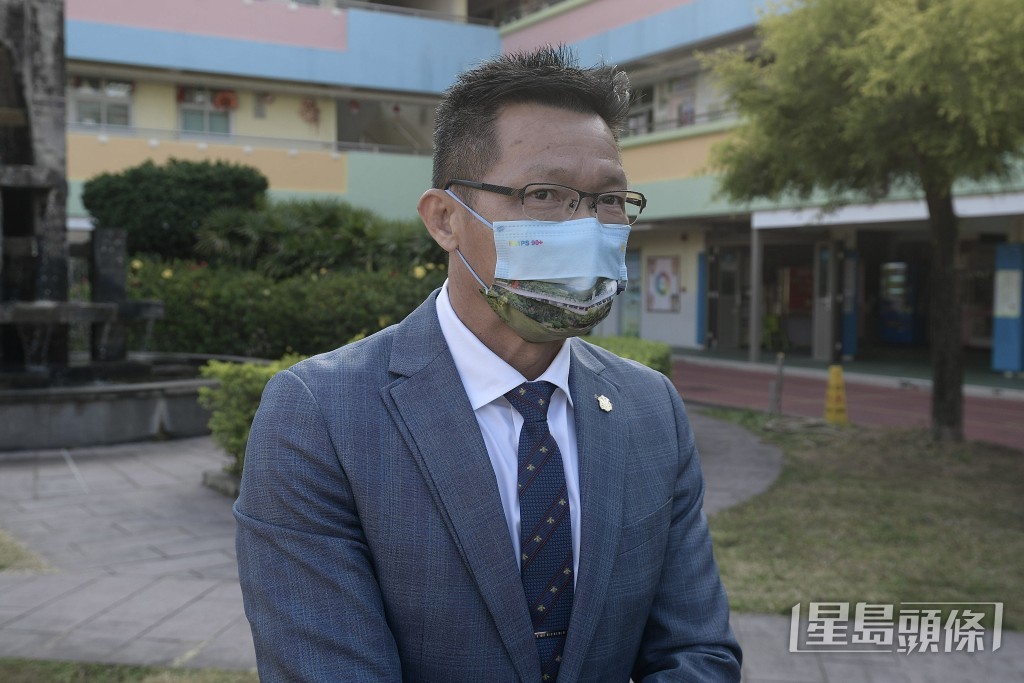 上水鳳溪第一小學校長朱偉林。陳浩元攝