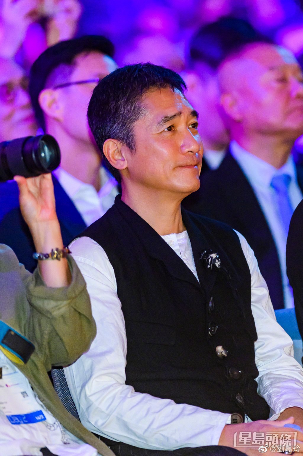 梁朝伟昨日现身Filmart出席英皇电影新片巡礼。