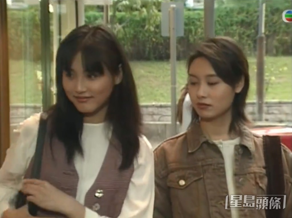 張延(左)在首輯《刑事偵緝檔案》飾演郭可盈好姊妹「藍恩美」。