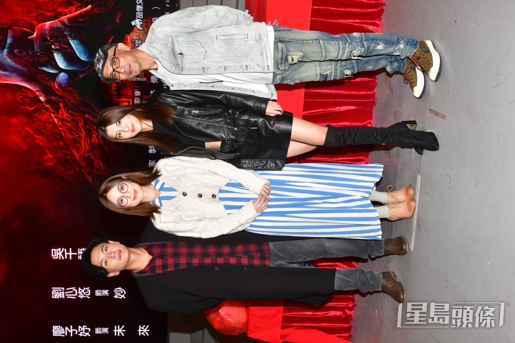 （左起）黃宗澤、蔡潔、吳千語、陳十三。