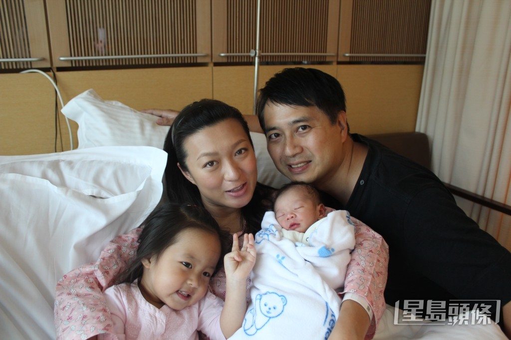 姚嘉妮與林祖輝先後誕下一女一子,湊夠個「好」字。