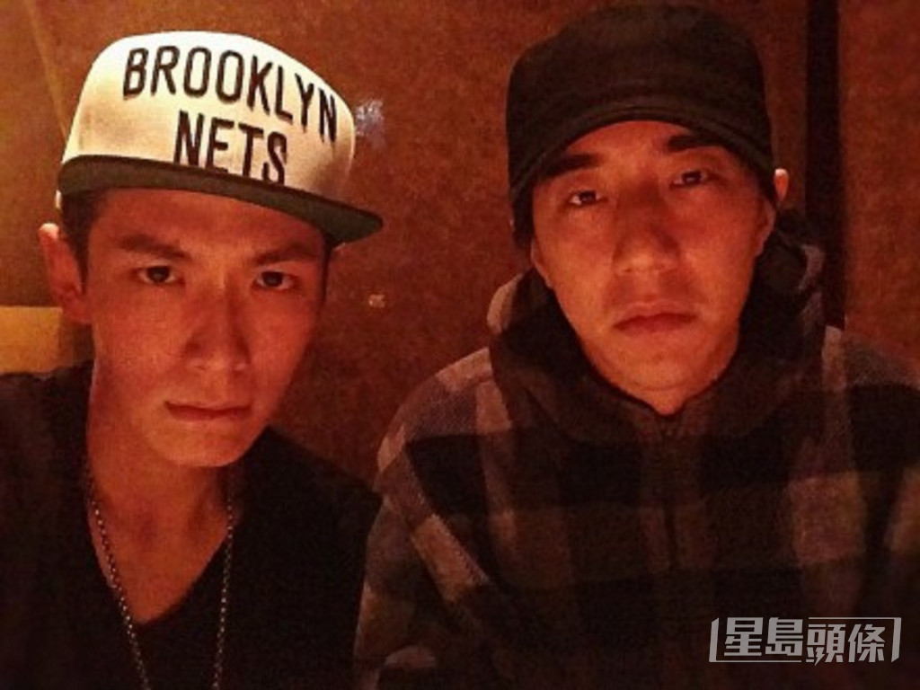 房祖名（右）於2014年8月與台灣男星柯震東在北京涉毒被捕。