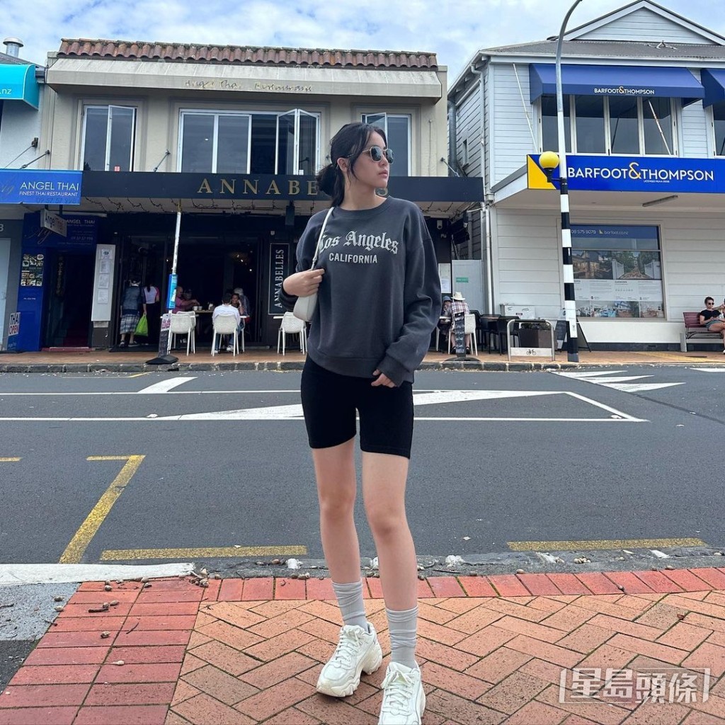 Chantel初到紐西蘭時,身形未見走樣。