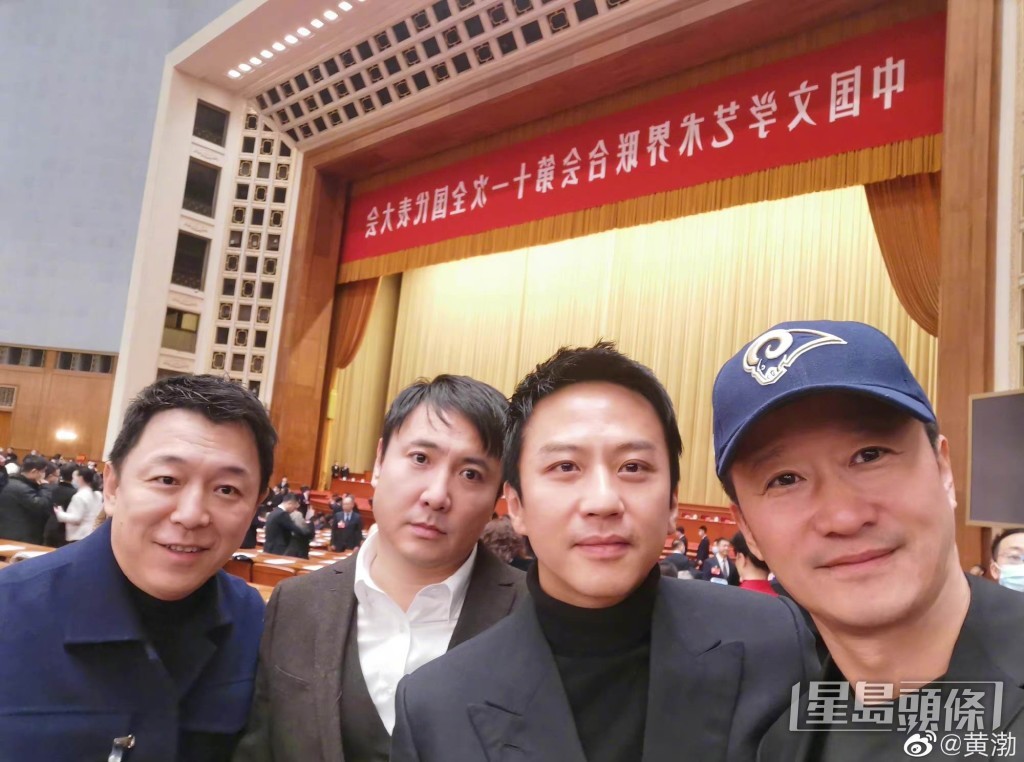 吳京(右一)近年成為內地票房男星。
