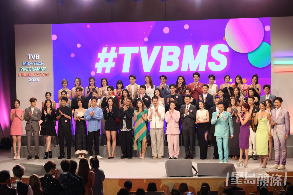 一眾小生今日出席《2023 TVB年中節目巡禮》。