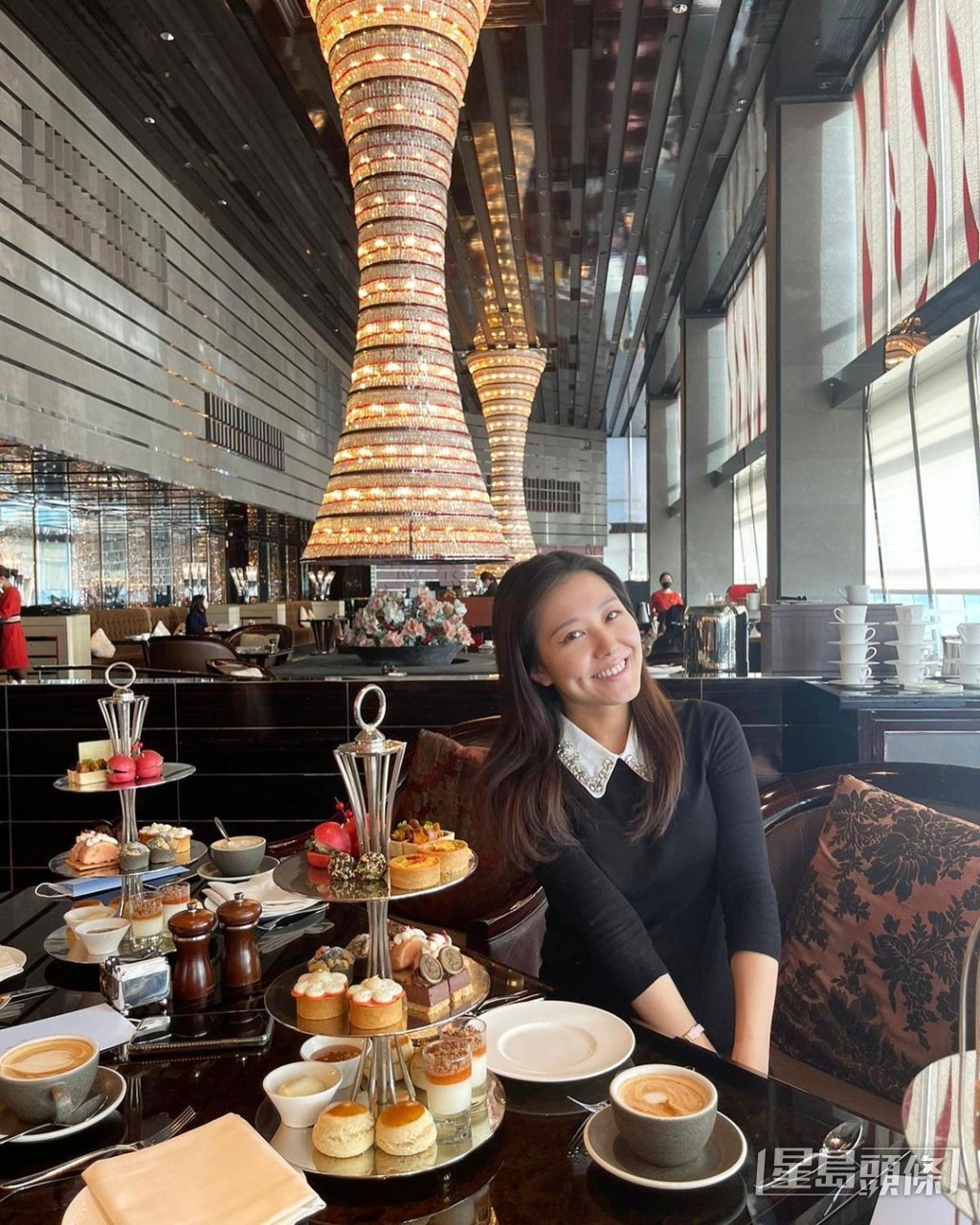 蔡慧欣經常出入高級食府歎美酒佳餚。