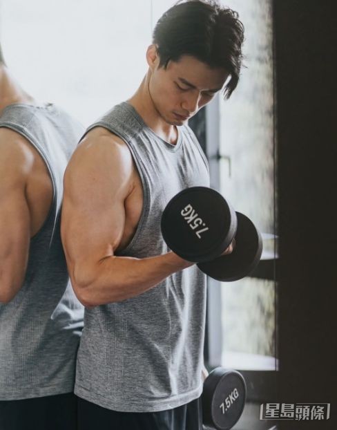 迷上健身的Godwin,已考得健身教練牌,入行後仍有教學生。