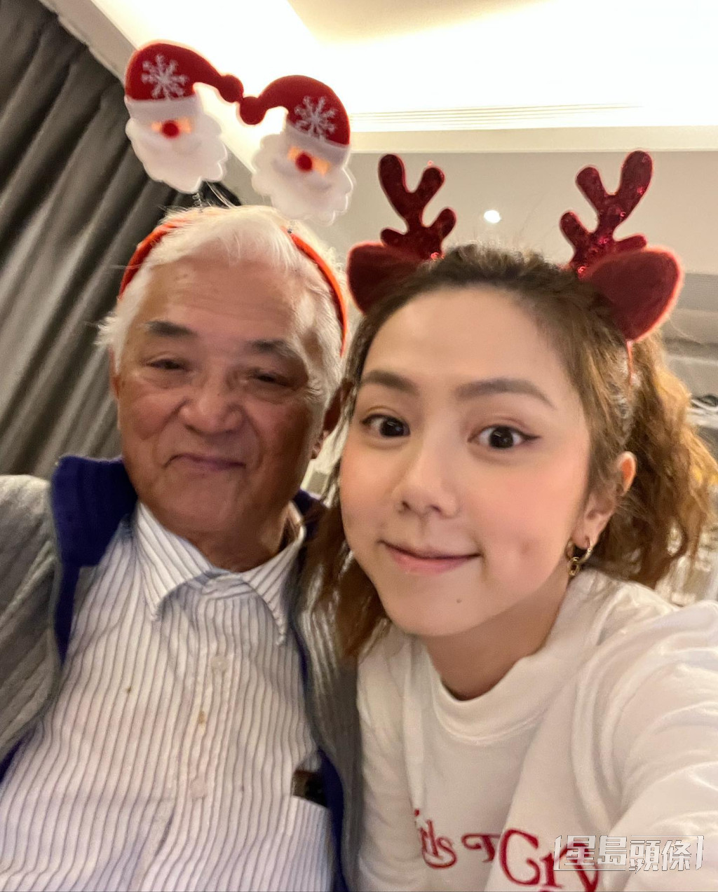 G.E.M.指外公总是笑面迎人、充满活力。