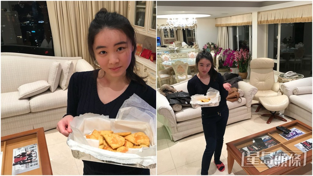 從照片可見,家中客廳與飯廳偌大,飯廳設有8人圓型餐桌。