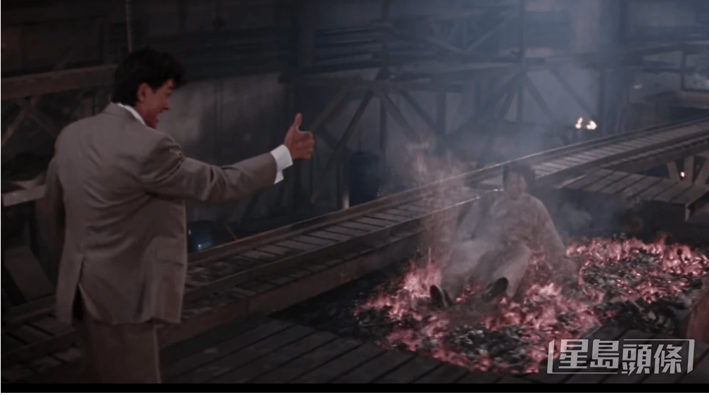 在成龍的電影上，多次出現危險場面！