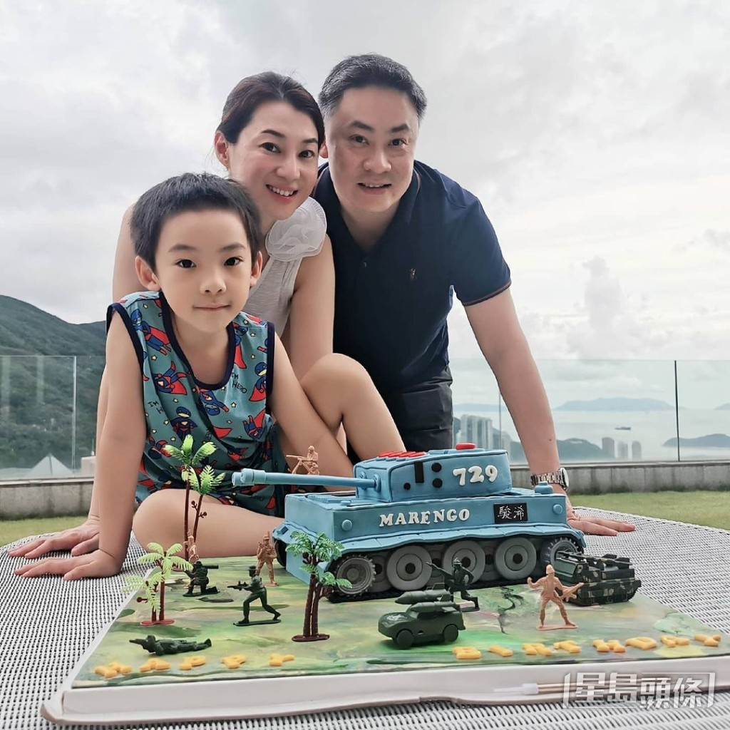 陳伶俐與現任老公育有一子,現已8歲。