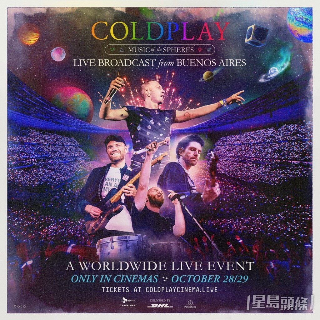 COLDPLAY在阿根廷開演唱會。