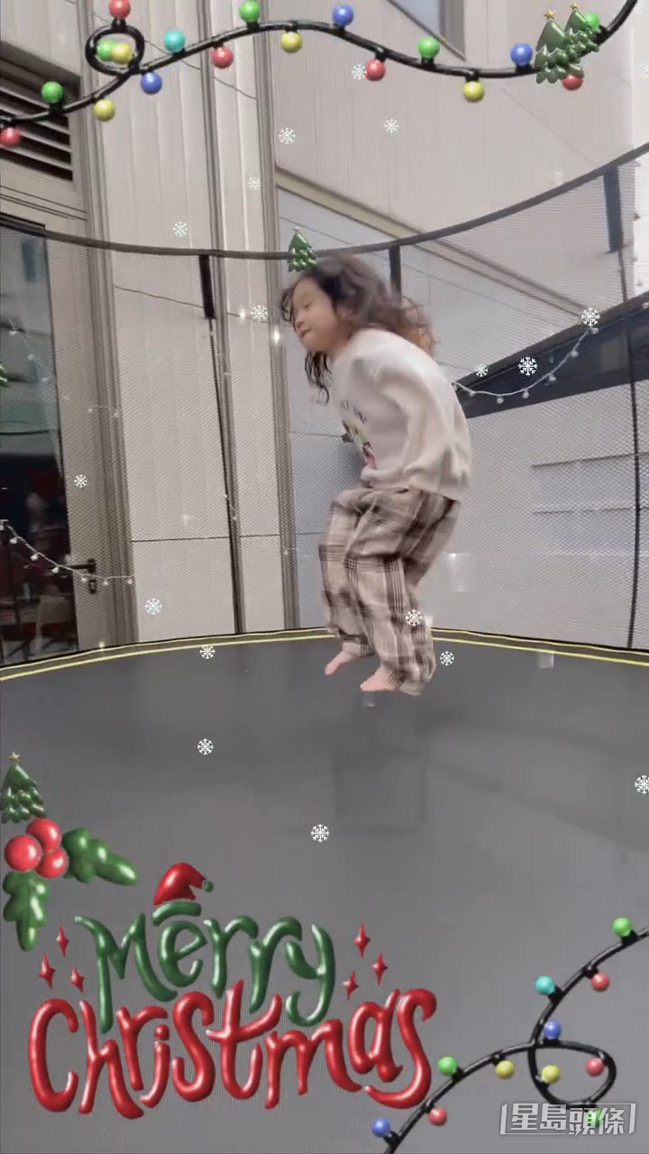 大到可以放弹床。