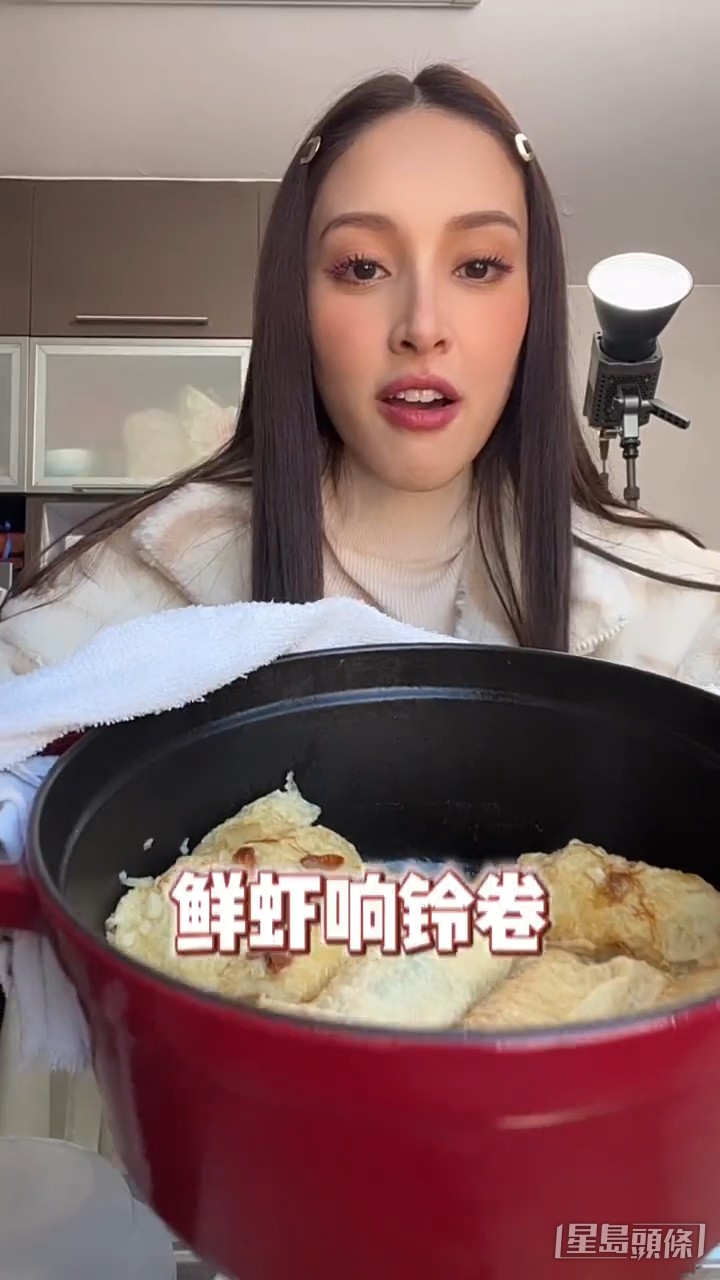 陳凱琳懶理批評,今次仲自己落手整坐月餐。