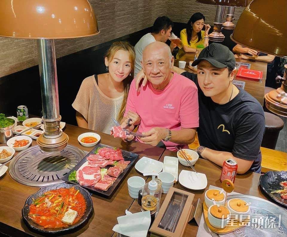李家鼎與細仔李泳豪經常見面，亦很愛錫新抱Agnes（左）。