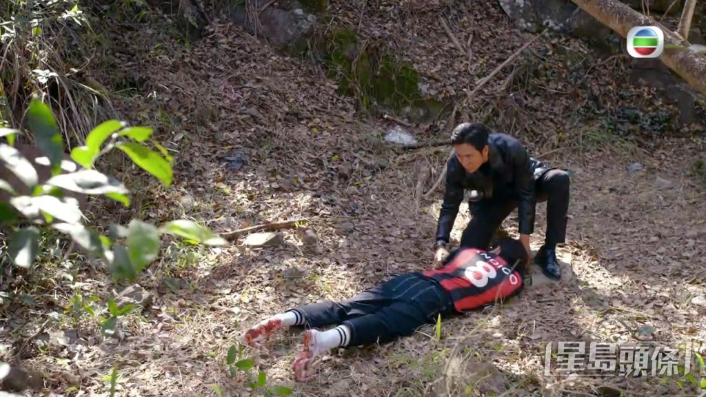 吳偉豪於《有種好男人》結局周中的一場逃亡戲。  ​