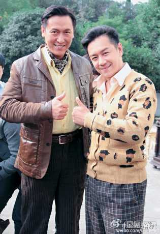 陳浩民與馬德鐘於2011年在橫店拍攝電影《笑功震武林》。