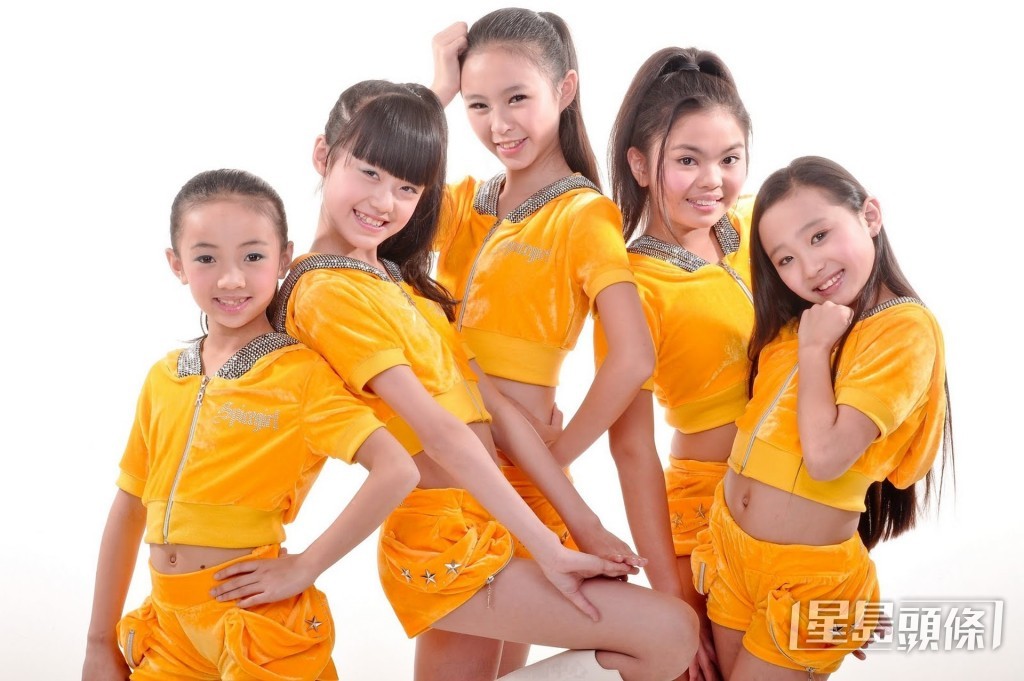 現年24歲的莊錠欣(中)2009年以童星身份出道,曾演過不少TVB劇集,童年時更是Honey Bees一員。