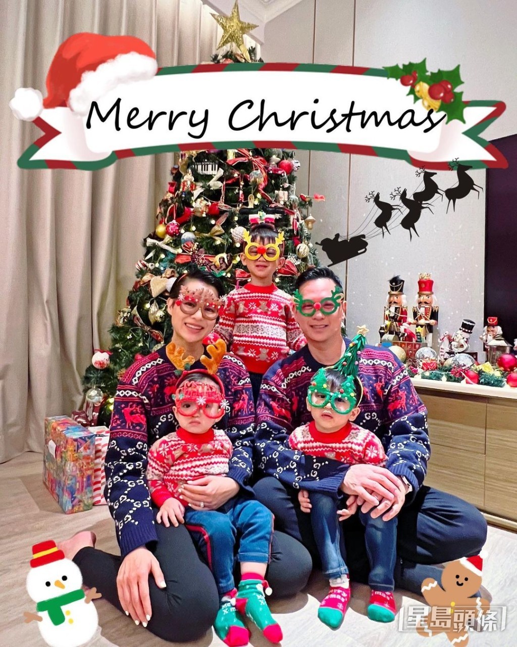 胡杏兒育有三子李奕霆、李奕霖和李奕宏。