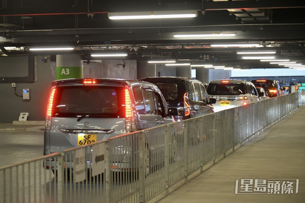蓮塘/香園圍口岸停車場。資料圖片