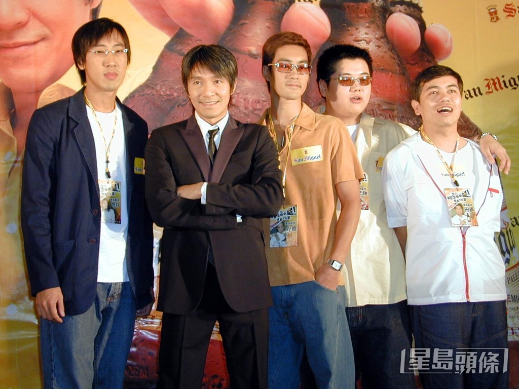 周星馳昔日與田雞(右一)合作無間,兩人更成為好友。