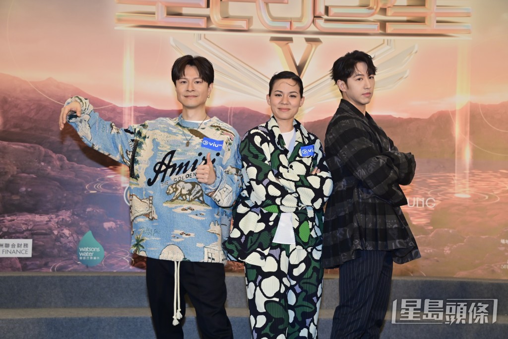 （左起）On仔、韦罗莎、冯允谦
