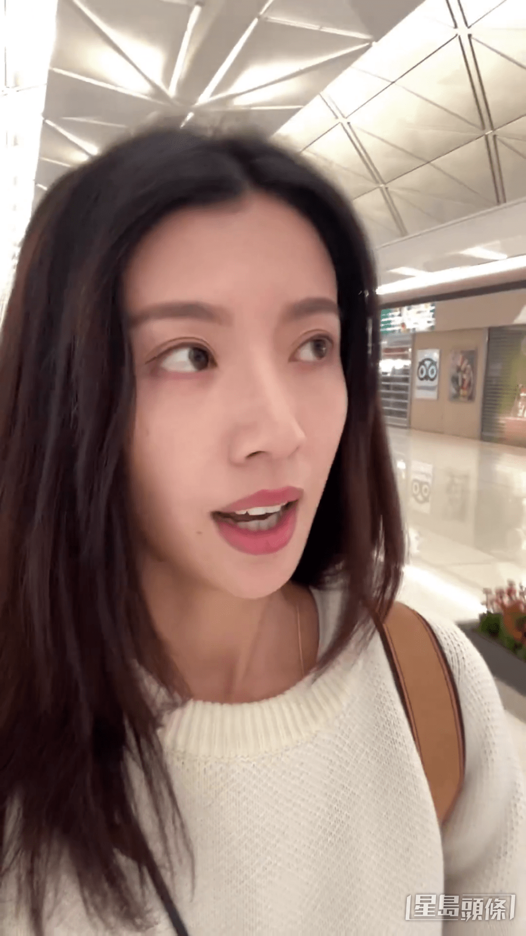 蔡思贝上周四（11日）于社交网上载影片，自爆出发英国拍摄。