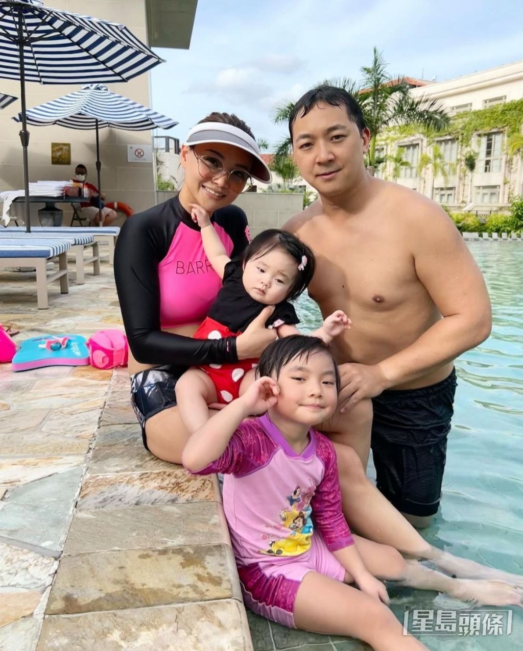 張珮汶婚後育有4歲大女Alexa和1歲二女Ashley。