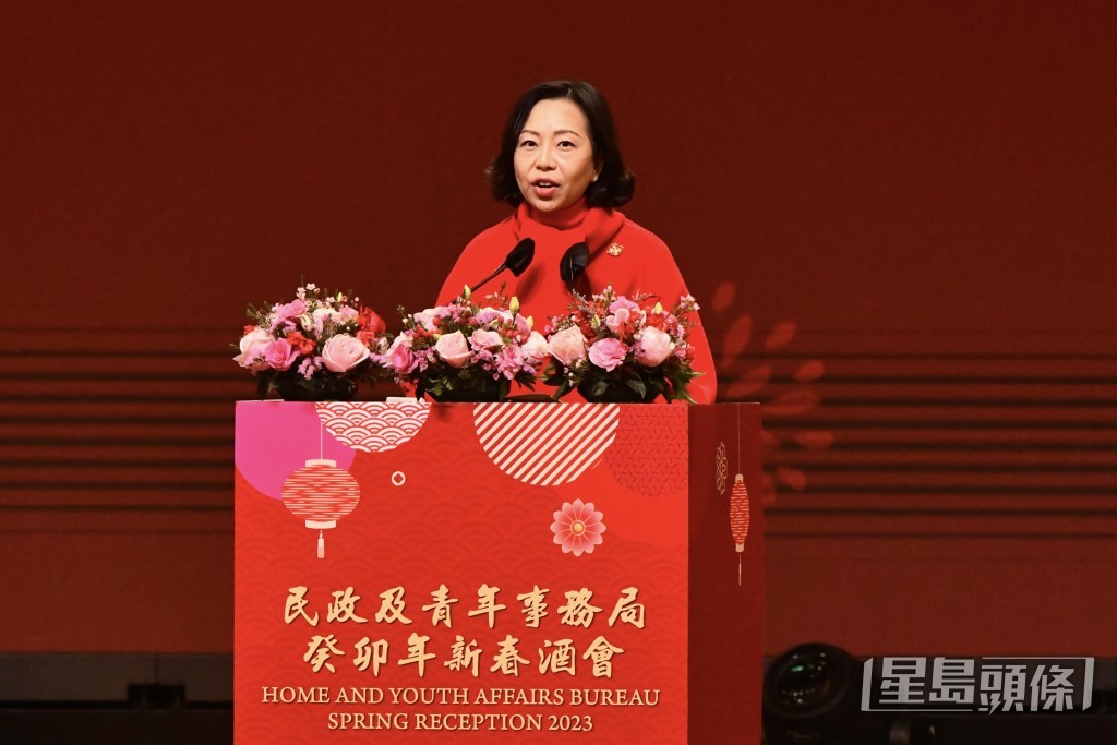 麥美娟指，「香港興」需要團結奮鬥，同心為香港未來發展奮發。盧江球攝