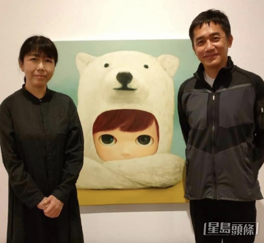 梁朝偉一直都好有童心，鍾情日本畫家山本麻友香作品。