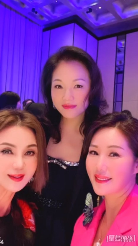 谢玲玲于IG分享日前出席高级品酒会活动的照片。