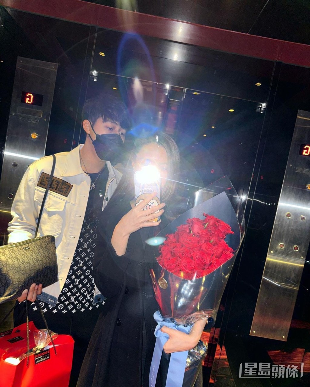 張欣欣剛與男友慶祝情人節。
