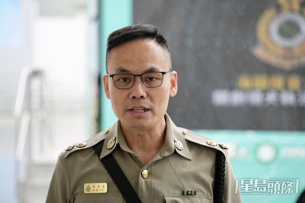香港海關學院院長黎景豪。蘇正謙攝