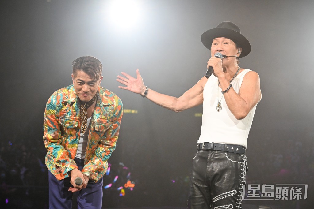歌神以「舞台王者」介紹郭富城出場。