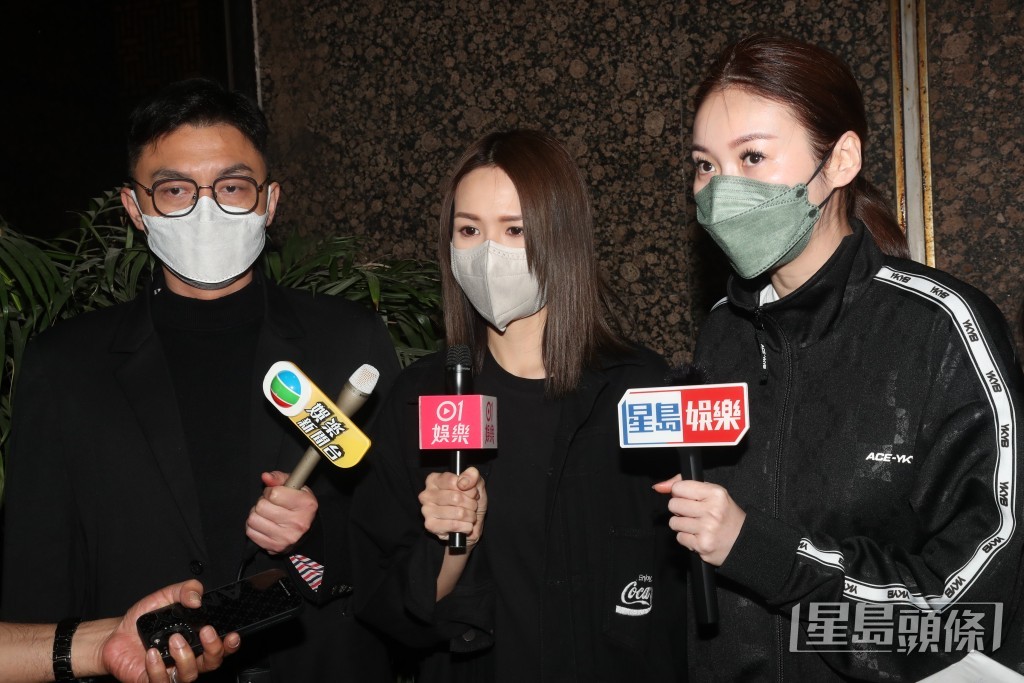 莊思明（中）希望父親開心，不用擔心她們。