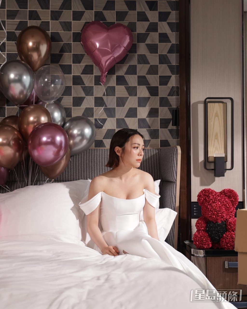 JW最近为新歌《分手后的自愈疗程》拍摄MV。