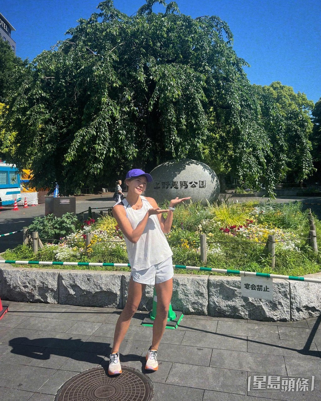 梁諾妍在日本未有鬆懈。 