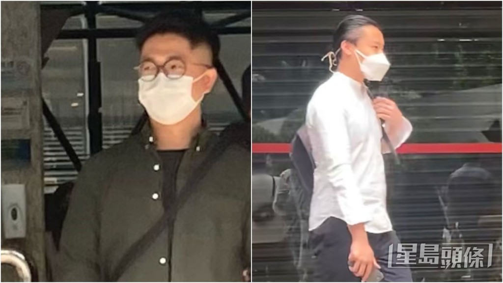 被告邱偉濤(左);被告李德軒(右)。
