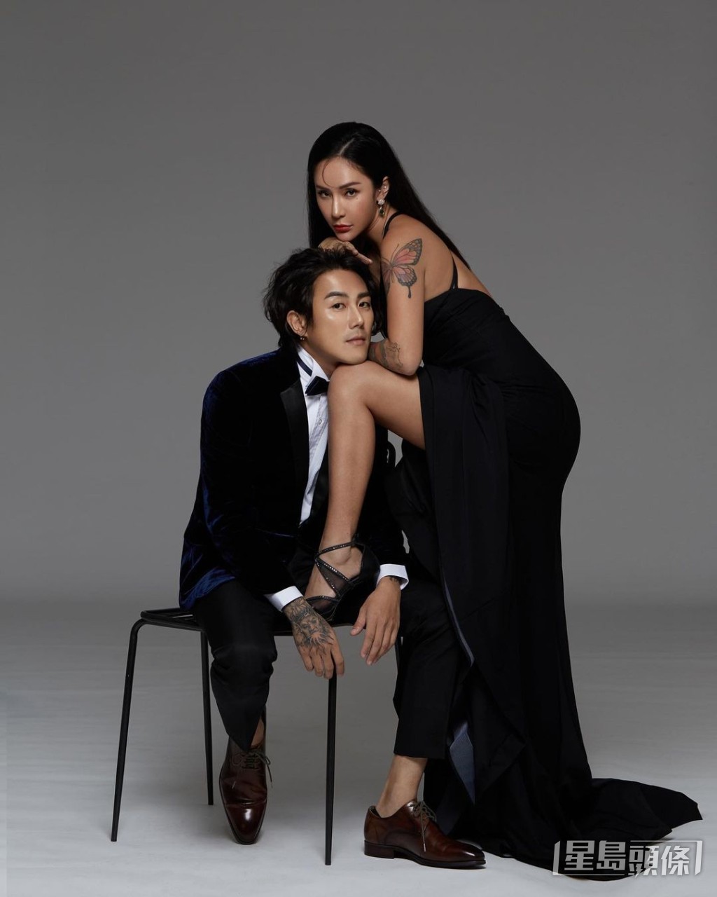 梁云菲曾经与现任男友影婚纱相，不过还未结婚。